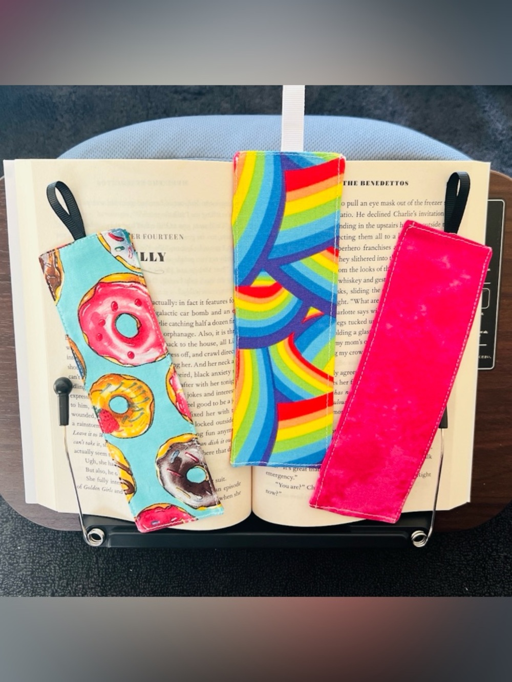 Fun Fabric Bookmark - Bright Multicolor